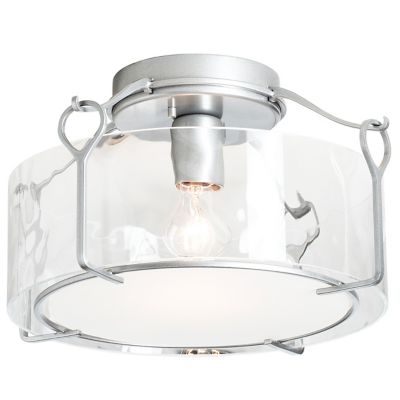 Hubbardton Forge Bow Semi-Flushmount Light - Color: Clear - Size: Medium - 