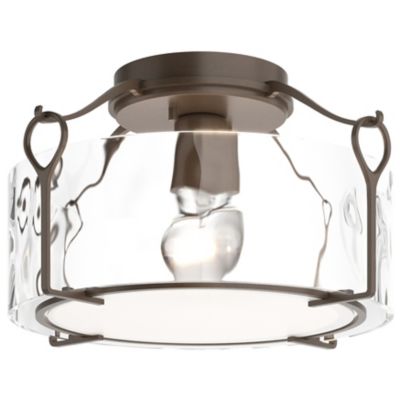 Hubbardton Forge Bow Semi-Flushmount Light - Color: Clear - Size: Medium - 