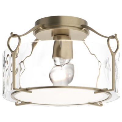 Hubbardton Forge Bow Semi-Flushmount Light - Color: Clear - Size: Medium - 