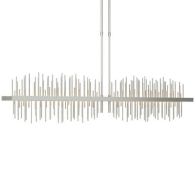 Hubbardton Forge Gossamer Large LED Linear Chandelier Light - Color: Silver