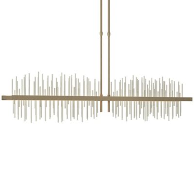 Hubbardton Forge Gossamer Large LED Linear Chandelier Light - Color: Gold -