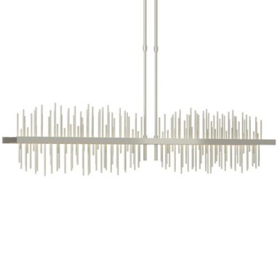 Hubbardton Forge Gossamer Large LED Linear Chandelier Light - Color: Silver