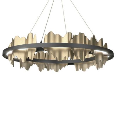 Hubbardton Forge Hildene LED Chandelier - Color: Black - Size: 1 light - 13