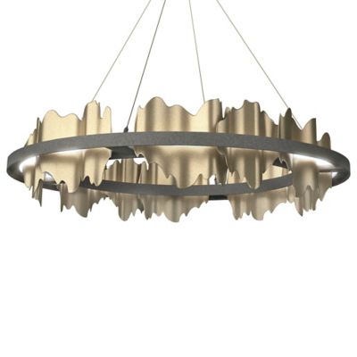 Hubbardton Forge Hildene LED Chandelier - Color: Grey - Size: 1 light - 139