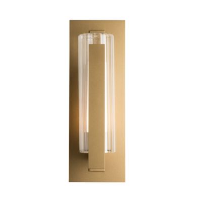 Hubbardton Forge Vertical Bar Fluted Outdoor Wall Sconce - Color: Bronze - 