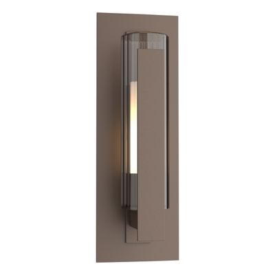 Hubbardton Forge Vertical Bar Fluted Outdoor Wall Sconce - Color: Bronze - 