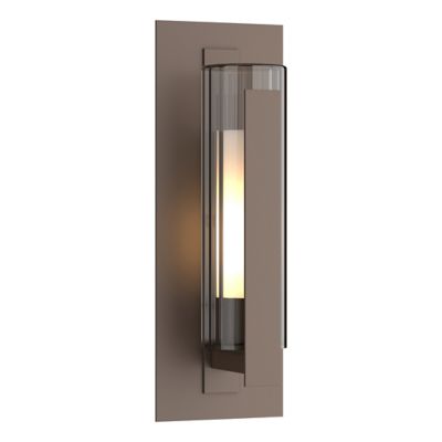 Hubbardton Forge Vertical Bar Fluted Outdoor Wall Sconce - Color: Bronze - 