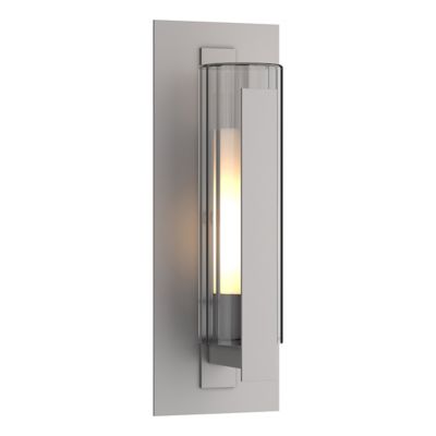 Hubbardton Forge Vertical Bar Fluted Outdoor Wall Sconce - Color: Silver - 