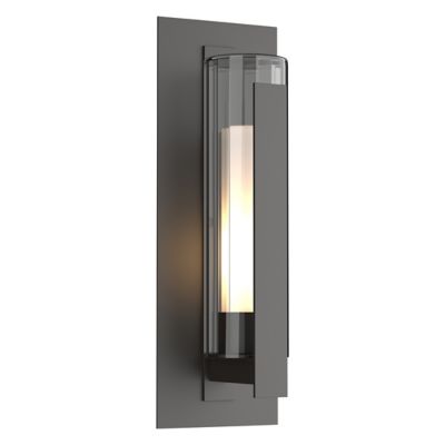 Hubbardton Forge Vertical Bar Fluted Outdoor Wall Sconce - Color: Bronze - 