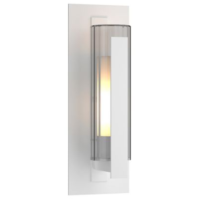 Hubbardton Forge Vertical Bar Fluted Outdoor Wall Sconce - Color: White - S