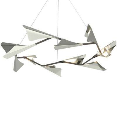 HBF2163095 Hubbardton Forge Plume LED Chandelier - Color: Sil sku HBF2163095