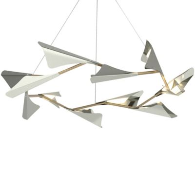 Hubbardton Forge Plume LED Chandelier - Color: Gold - 135008-1107