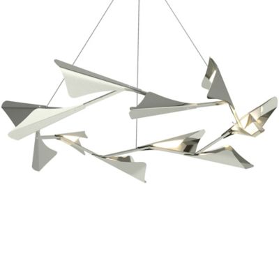 HBF2163086 Hubbardton Forge Plume LED Chandelier - Color: Sil sku HBF2163086