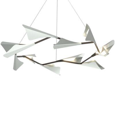 Hubbardton Forge Plume LED Chandelier - Color: Silver - 135008-1113