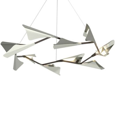 HBF2344290 Hubbardton Forge Plume LED Chandelier - Color: Sil sku HBF2344290