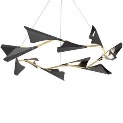 HBF2344308 Hubbardton Forge Plume LED Chandelier - Color: Bla sku HBF2344308