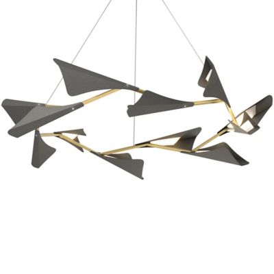 HBF2344295 Hubbardton Forge Plume LED Chandelier - Color: Sil sku HBF2344295