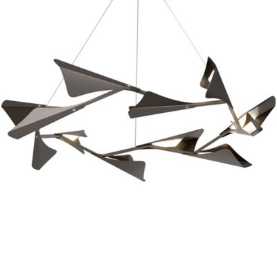 HBF2344301 Hubbardton Forge Plume LED Chandelier - Color: Bro sku HBF2344301