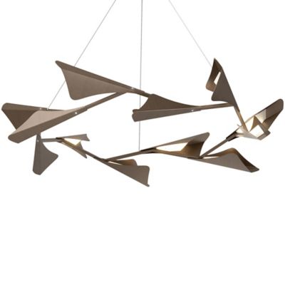 HBF1970449 Hubbardton Forge Plume LED Chandelier - Color: Bro sku HBF1970449