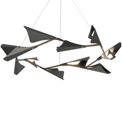 Hubbardton Forge Plume LED Chandelier - Color: Bronze - 135008-1015