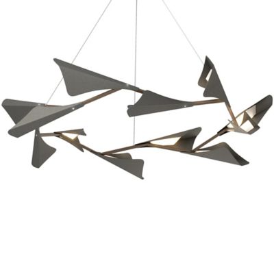 HBF1970453 Hubbardton Forge Plume LED Chandelier - Color: Bro sku HBF1970453