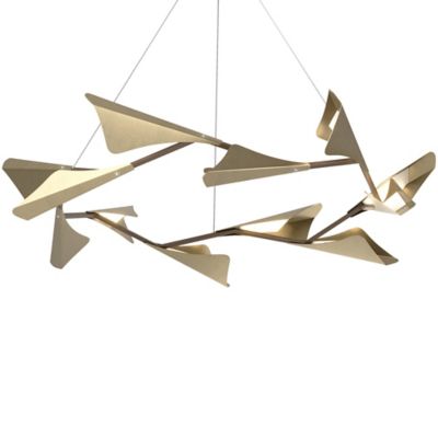 Hubbardton Forge Plume LED Chandelier - Color: Bronze - 135008-1019