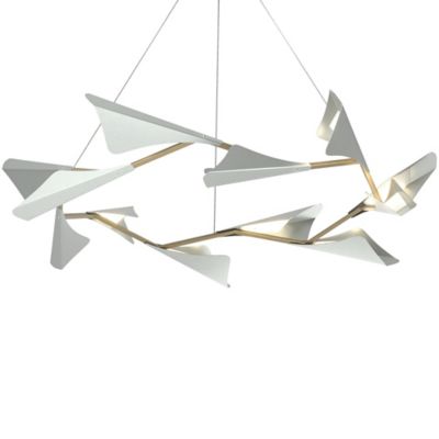 Hubbardton Forge Plume LED Chandelier - Color: Gold - 135008-1088