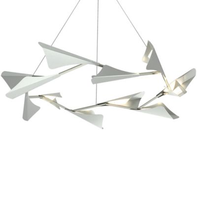 HBF2163090 Hubbardton Forge Plume LED Chandelier - Color: Sil sku HBF2163090