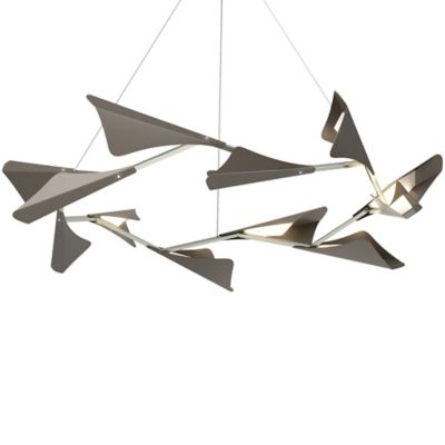 HBF2163088 Hubbardton Forge Plume LED Chandelier - Color: Sil sku HBF2163088