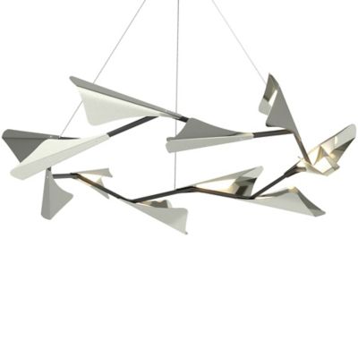 Hubbardton Forge Plume LED Chandelier - Color: Black - 135008-1103