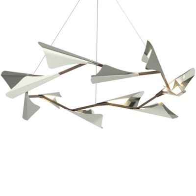 Hubbardton Forge Plume LED Chandelier - Color: Bronze - 135008-1100