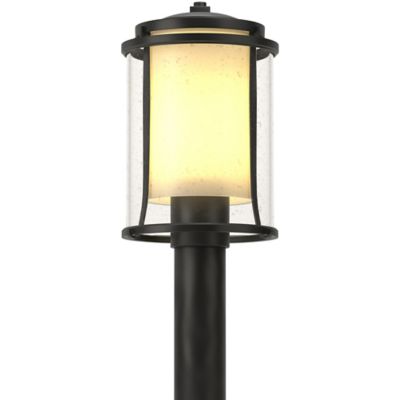 Hubbardton Forge Meridian Outdoor Post Light - Color: Black - Size: 1 light