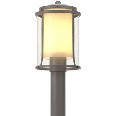 Hubbardton Forge Meridian Outdoor Post Light - Color: Silver - Size: 1 ligh