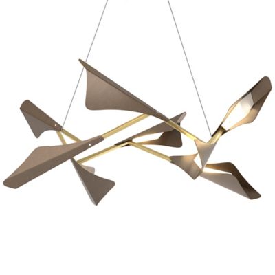 Hubbardton Forge Plume LED Pendant Light - Color: Bronze - Size: 1 light - 