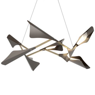 Hubbardton Forge Plume LED Pendant Light - Color: Bronze - Size: 1 light - 