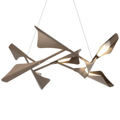 Hubbardton Forge Plume LED Pendant Light - Color: Bronze - Size: 1 light - 