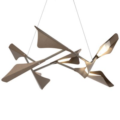 Hubbardton Forge Plume LED Pendant Light - Color: Bronze - Size: 1 light - 