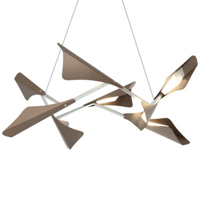 Hubbardton Forge Plume LED Pendant Light - Color: Bronze - Size: 1 light - 