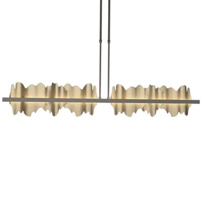 Hubbardton Forge Hildene Large LED Linear Chandelier Light - Color: Gold - 