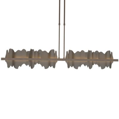 Hubbardton Forge Hildene Large LED Linear Chandelier Light - Color: Grey - 