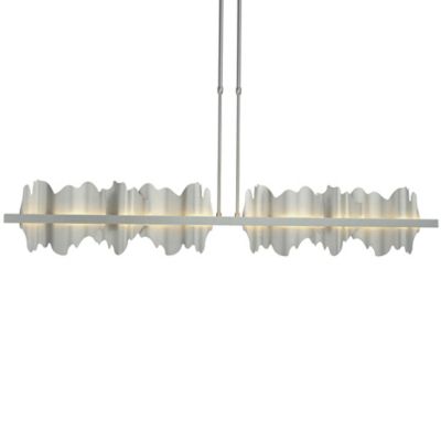 Hubbardton Forge Hildene Large LED Linear Chandelier Light - Color: Silver 