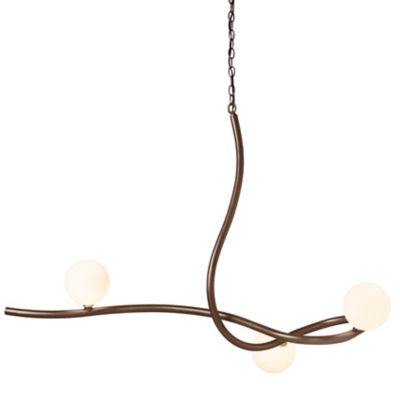 Hubbardton Forge Slide Pendant Light - Color: Bronze - Size: 3 light - 1392