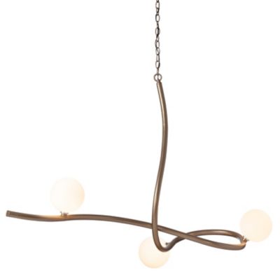 Hubbardton Forge Slide Pendant Light - Color: Gold - Size: 3 light - 139201