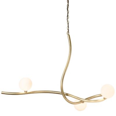 Hubbardton Forge Slide Pendant Light - Color: Brass - Size: 3 light - 13920