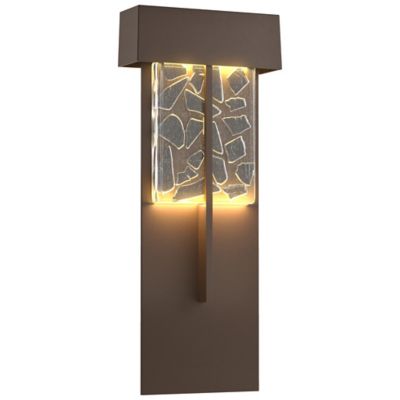 Hubbardton Forge Shard XL LED Outdoor Wall Sconce - Color: Bronze - Size: 1