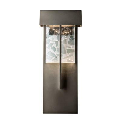 Hubbardton Forge Shard XL LED Outdoor Wall Sconce - Color: Black - Size: 1 