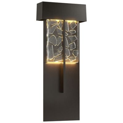 Hubbardton Forge Shard XL LED Outdoor Wall Sconce - Color: Bronze - Size: 1