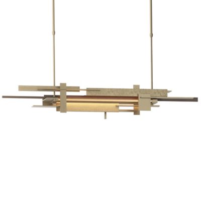 Hubbardton Forge Planar LED Linear Chandelier Light - Color: Gold - Size: S