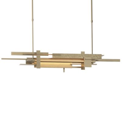 Hubbardton Forge Planar LED Linear Chandelier Light - Color: Gold - Size: S