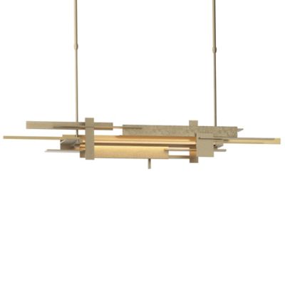 Hubbardton Forge Planar LED Linear Chandelier Light - Color: Gold - Size: S